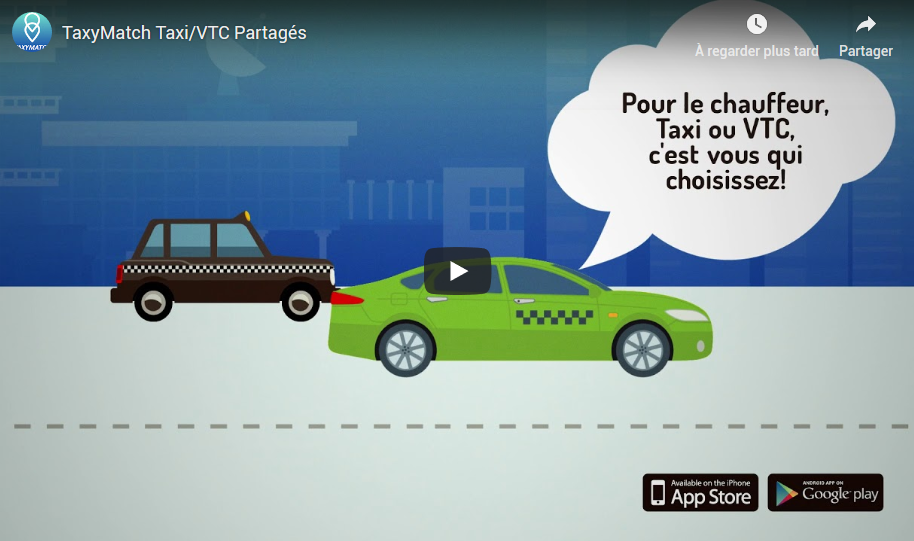 TaxiMatch : l'application de partage de course en VTC et Taxi